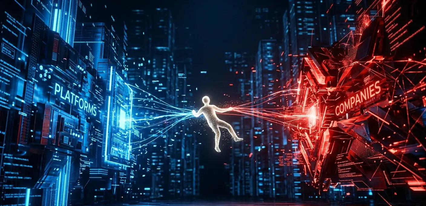 UNPQ8 - من يملك العميل في عام 2026؟ المنصات مقابل الشركات – معركة السيطرة في الاقتصاد الرقمي