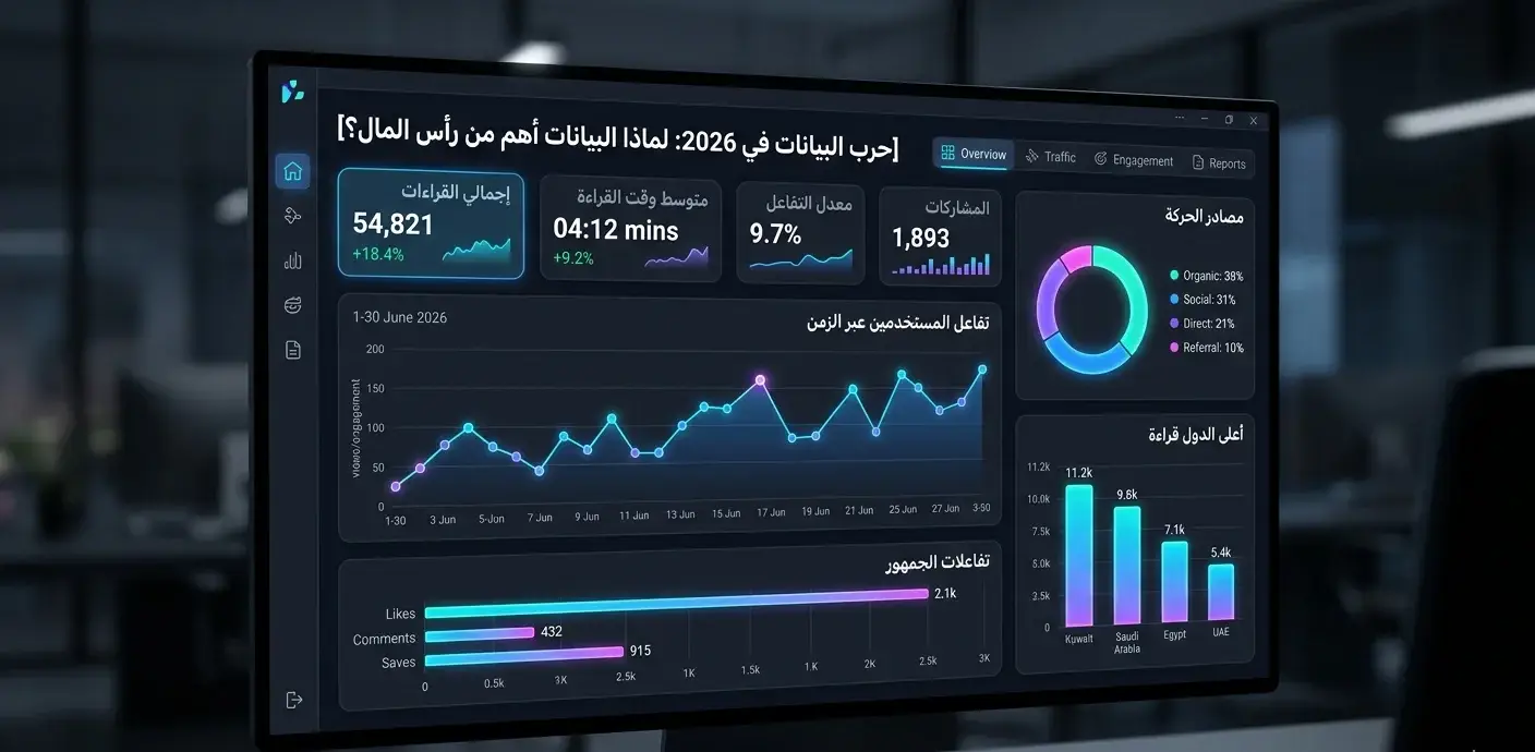 UNPQ8 - حرب البيانات في 2026: لماذا أصبحت البيانات أهم من رأس المال؟